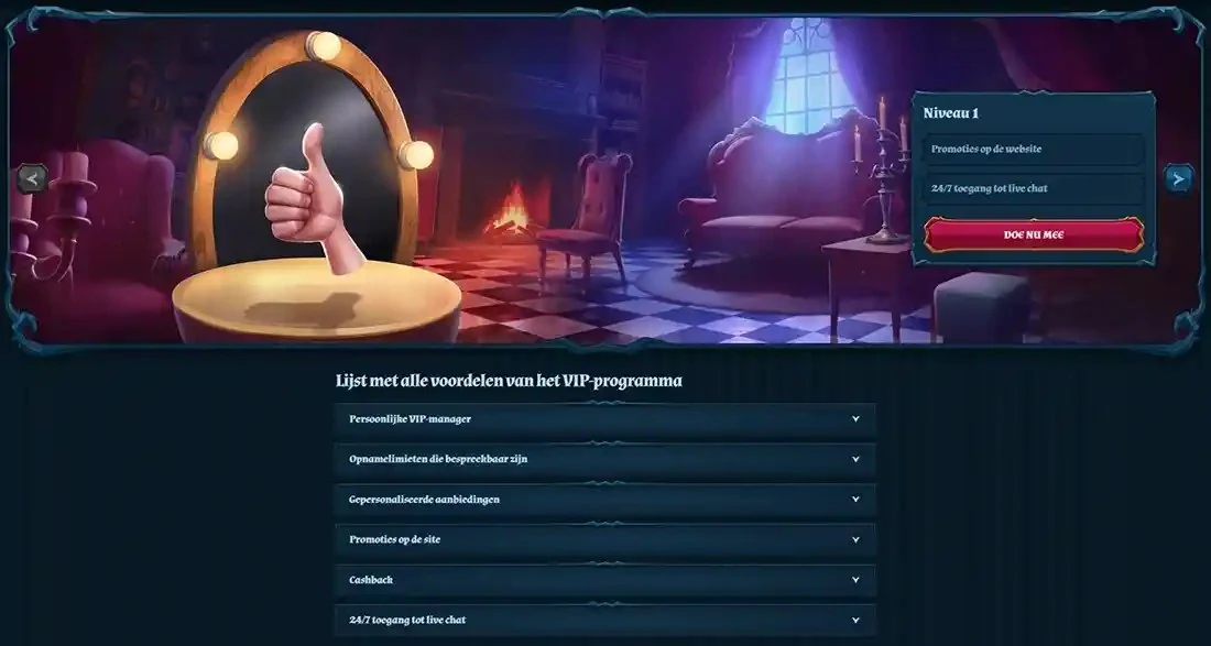VIP-programma van FamBet met voordelen per niveau