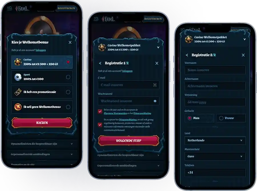 FamBet Casino Inloggen en Registreren